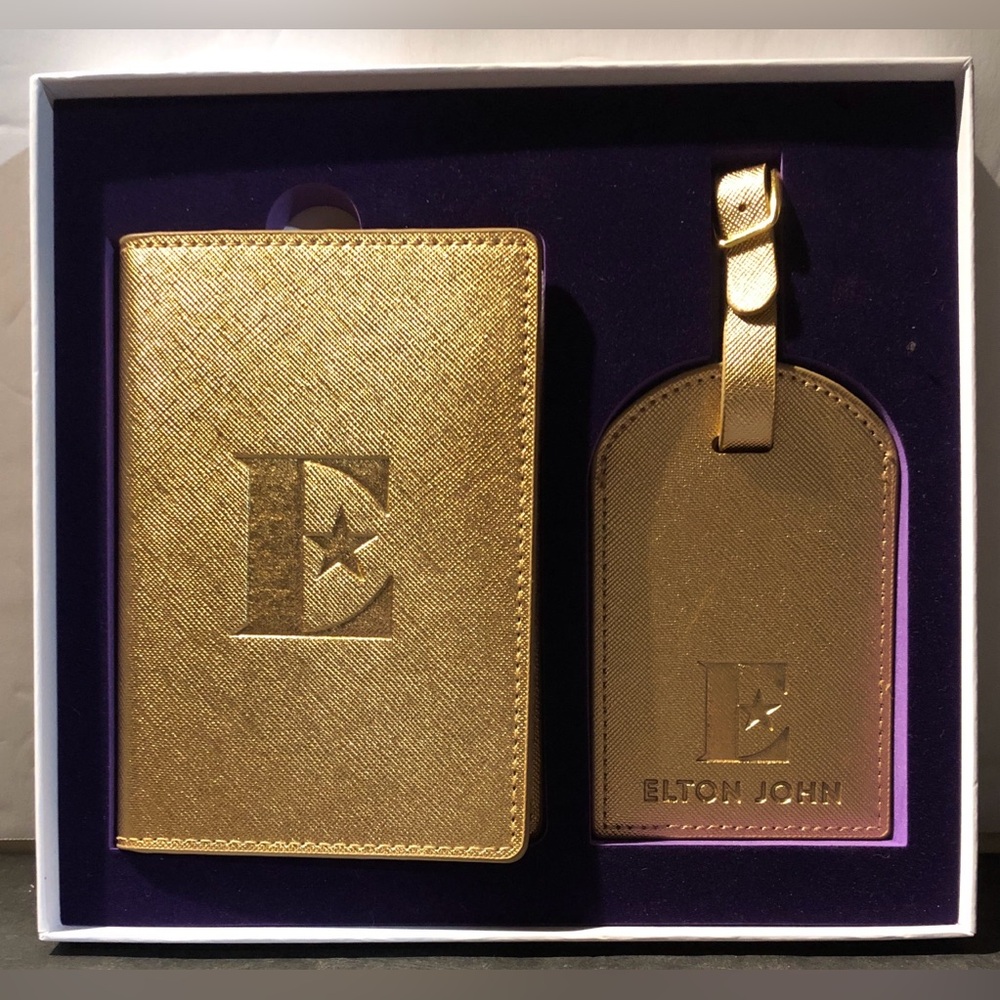 ELTON JOHN Farewell Tour PASSPORT HOLDER & LUGGAGE TAG